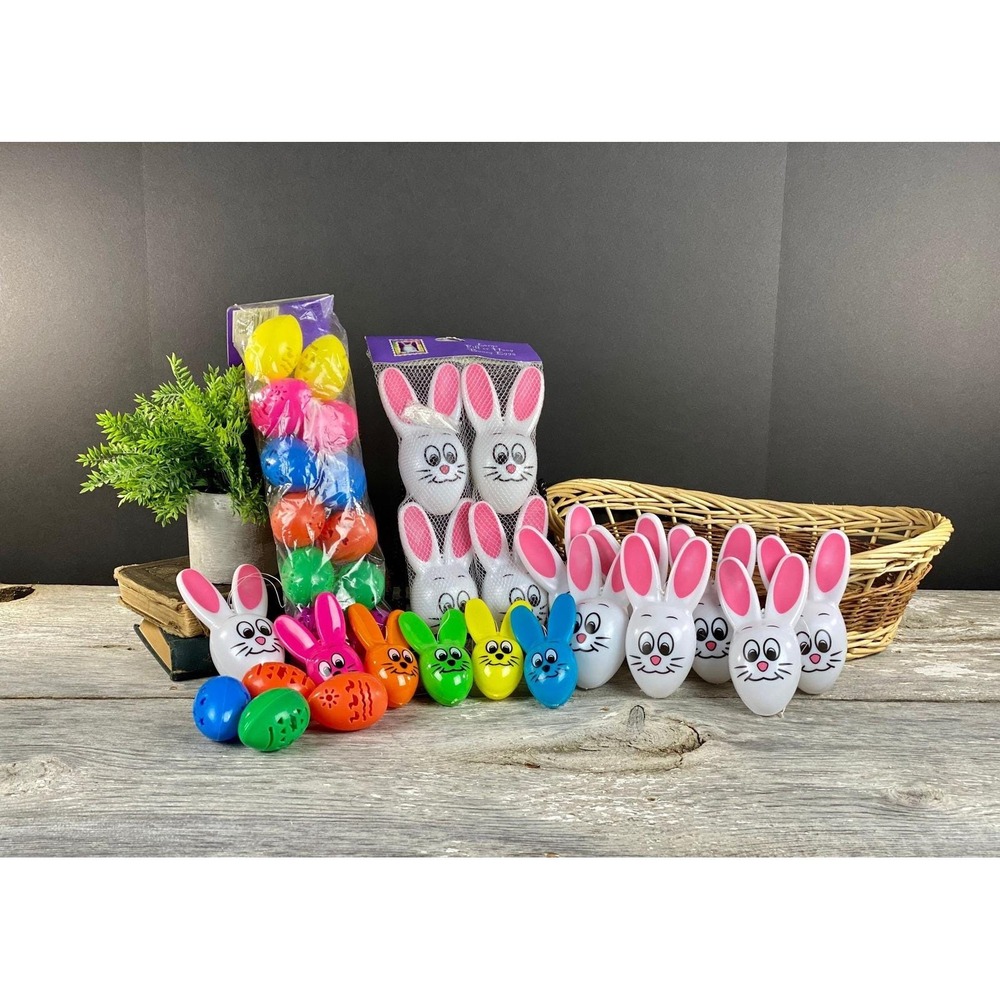 33pc Easter‎ Bunny Egg Candy Containers Sun Hill 1995 Vintage
